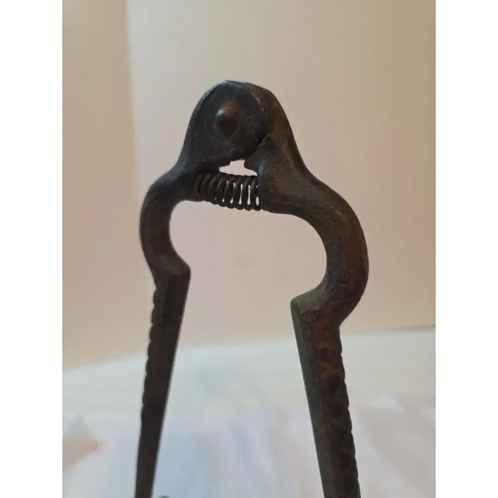 Antique Blacksmith Metal/Iron Tongs for Coal Stove Fire